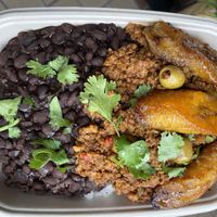 Picadillo bowl at Vegan Cuban Cuisine in Miami