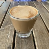 Cortadito Cuban coffee  at Vegan Cuban Cuisine in Miami