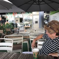 Wonderful outdoor seating  at Vegan Cuban Cuisine in Miami