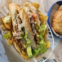 Vegan pulled pork sandwich   at Vegan Cuban Cuisine in Miami