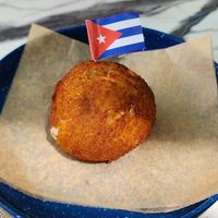Papa Rellena at Vegan Cuban Cuisine in Miami