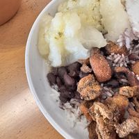 Mushroom Masitas and Yuca with Mojo  at Vegan Cuban Cuisine in Miami