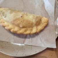 Ham and egg empanada (breakfast) was so tasty!!!  at Vegan Cuban Cuisine in Miami