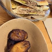 Cubano with sweet plantains  at Vegan Cuban Cuisine in Miami