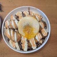 Chickpea Croquettes Bowl - 5/5 loved it, the add on vegan egg was my favorite part at Vegan Cuban Cuisine in Miami