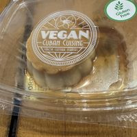 Flan  at Vegan Cuban Cuisine in Miami