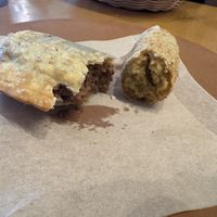 Empanada and croqueta   at Vegan Cuban Cuisine in Miami