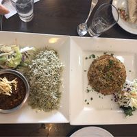 2 Vegan Rice Dishes at Shiraz Persian Restaurant + Bar in Surfers Paradise