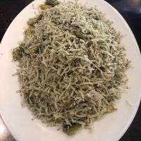 Green rice at Shiraz Persian Restaurant + Bar in Surfers Paradise