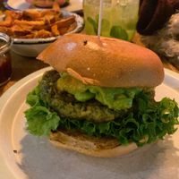 vegan burger  at KUHnstWERK in Hannover