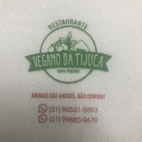 Animals are friends, not food  at Vegano da Tijuca in Rio De Janeiro