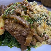 Mt. Fuji, but food.  at Vegano da Tijuca in Rio De Janeiro