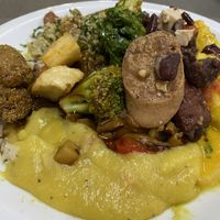 Banana Puree and other stuffings for your vegan tummy.  at Vegano da Tijuca in Rio De Janeiro