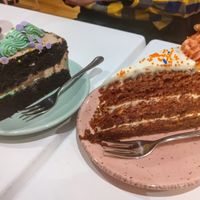 After Eight cake and Carrot cake at Deer Mama in Amsterdam
