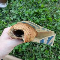 Blueberry croissant at Panettoni Giovanni Cova in Milan
