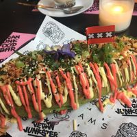 Hot Dog at Vegan Junk Food Bar - Downtown in Amsterdam