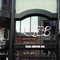 Outside. at Vegan Junk Food Bar - Downtown in Amsterdam