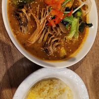 Vegetable and mushroom curry with coconut vegan broth. at Beyond Age Soup Curry in Sapporo