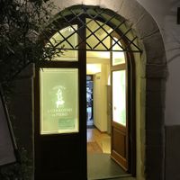 Front door as of August 2019 at Osteria Il Giardino Di Piero in Sansepolcro