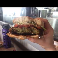 Veggie burger at Walt Disney World - Cosmic Ray's Starlight Cafe in Lake Buena Vista