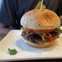Classic veggie burger   at Quantum Leap - Upper East Side in New York City