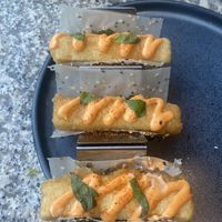 500000/5,  one of the best things I have ever tried. vegan tofu sushi tacos   at Earls Assembly Row in Somerville