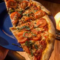 Margherita Pizza 🤤 at Julie Goes Green in Los Angeles