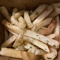 Truffle fries at Julie Goes Green in Los Angeles