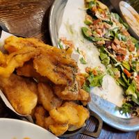 Calamari & Pizza at Julie Goes Green in Los Angeles