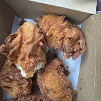 Fried Chicken (on small plates area of menu; this different from "drum sticks")- YUMMY!  at Julie Goes Green in Los Angeles