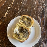 Garlic breadd  at Julie Goes Green in Los Angeles