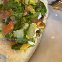 Crispy chicken sandwich   at Julie Goes Green in Los Angeles