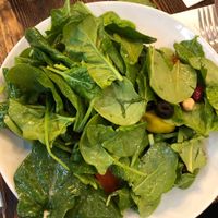 $10 spinach salad  at Julie Goes Green in Los Angeles