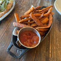 Sweet potato fries  at Julie Goes Green in Los Angeles