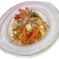 Cashew King (vegan option, with tofu) at Thep Thai Restaurant in New York City