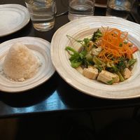 Goddess Garlic (vegan option, with tofu) at Thep Thai Restaurant in New York City