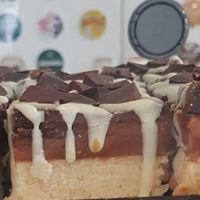 Millionaire shortbread (vg) at The Treehouse Board Game Cafe in Sheffield