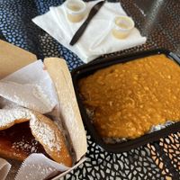 jam bake and dal with rice...  at Bake on the Run - Food Truck in Portland