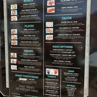 Menu at Earth Aloha Eats - Waikiki in Honolulu