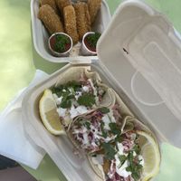 Fysh tacos and  nozzarella stix   at Earth Aloha Eats - Waikiki in Honolulu