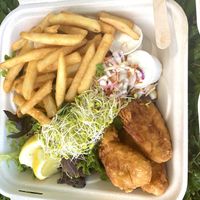 Phish & chips (a must try!)  at Earth Aloha Eats - Waikiki in Honolulu