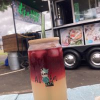 Hawaiian sunset   at Earth Aloha Eats - Waikiki in Honolulu