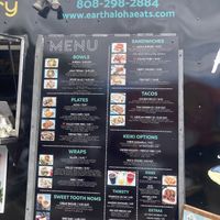 Menu  at Earth Aloha Eats - Waikiki in Honolulu
