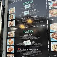 Menu  at Earth Aloha Eats - Waikiki in Honolulu