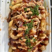 Pulled pork fries  at Earth Aloha Eats - Waikiki in Honolulu