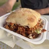 Pulled pork sandwich  at Earth Aloha Eats - Waikiki in Honolulu