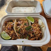Thai Chicken Tacos (pretty good) at Earth Aloha Eats - Waikiki in Honolulu