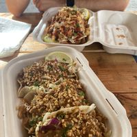 Tacos + Loaded Friess  at Earth Aloha Eats - Waikiki in Honolulu