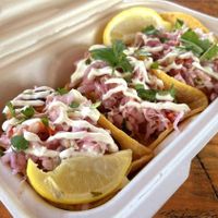 Fish tacos at Earth Aloha Eats - Waikiki in Honolulu