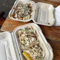 Fish tacos and teriyaki fries  at Earth Aloha Eats - Waikiki in Honolulu